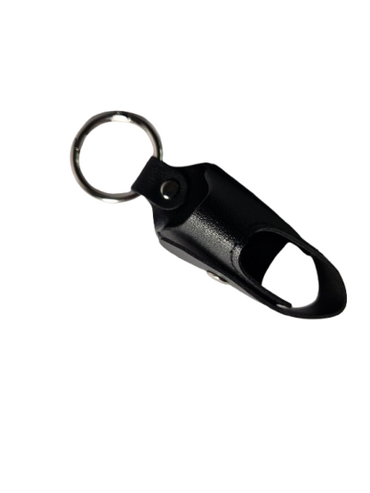 Black inhaler case keychain open view