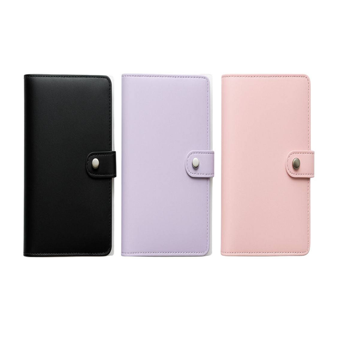 Black, Pink, and purple savings challenge binders